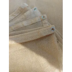 Затенительная сетка 85%*2 м*5 м с люверсами, бежевая